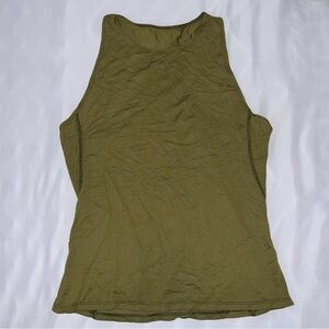Outdoor Voices Mini Mesh High neck tank in Split Pea